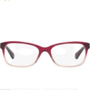 Coach HC5089-5494 red sand gradient glasses frame with case